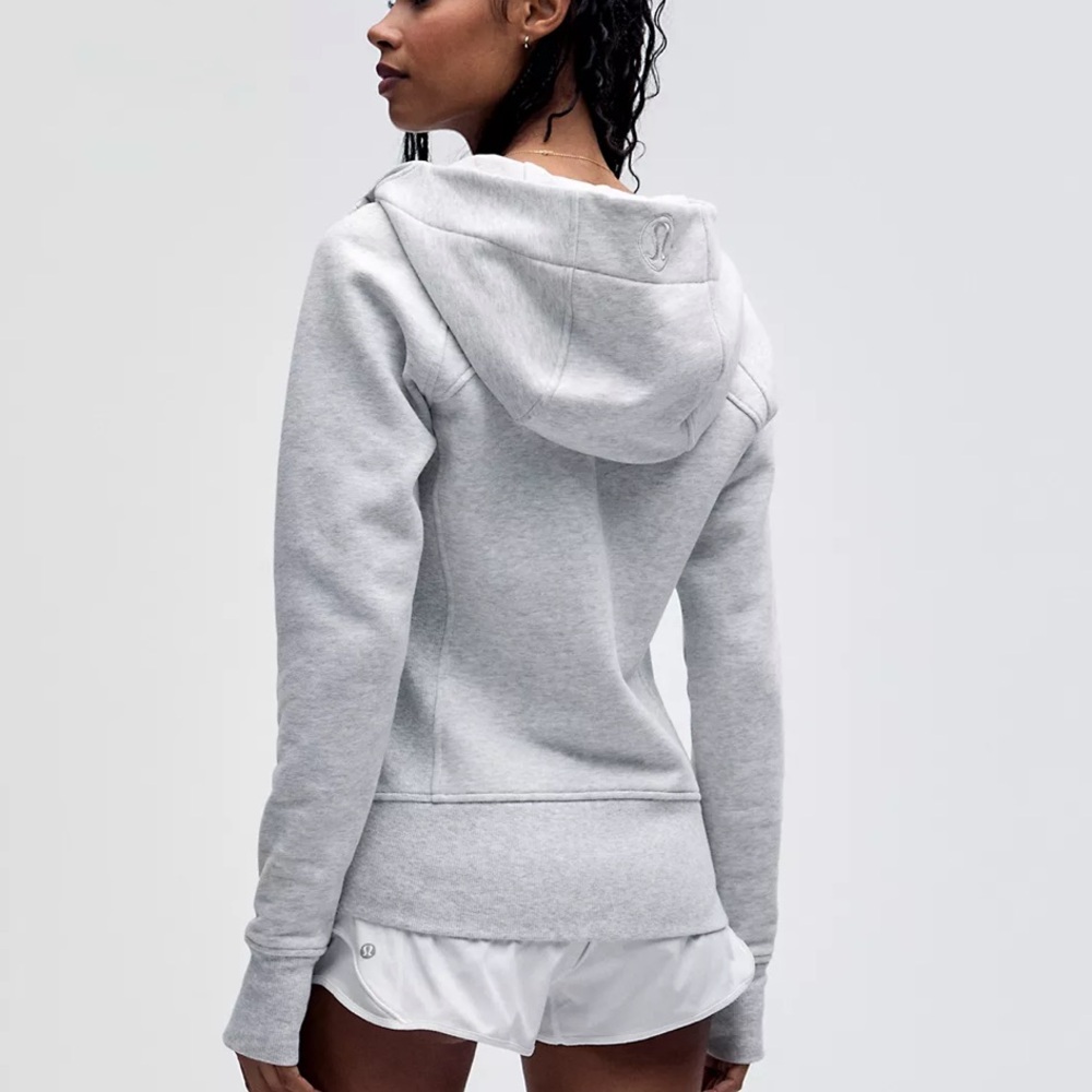 Lululemon Scuba Full Zip Heather Grey Hoodie